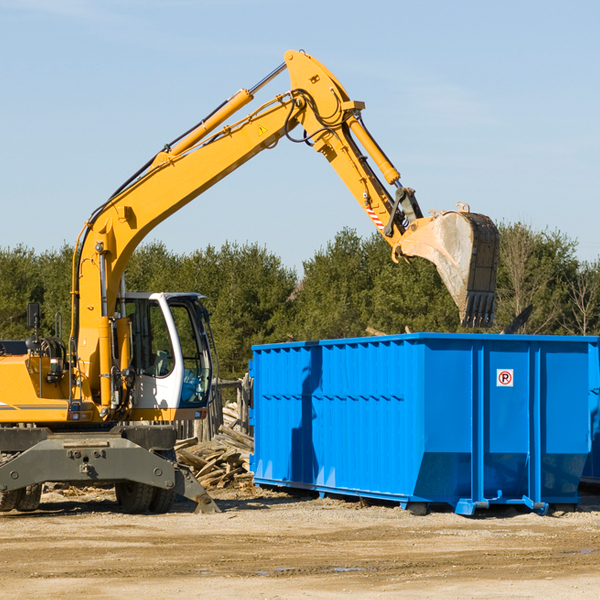 are there any restrictions on where a residential dumpster can be placed in Muskegon Heights MI